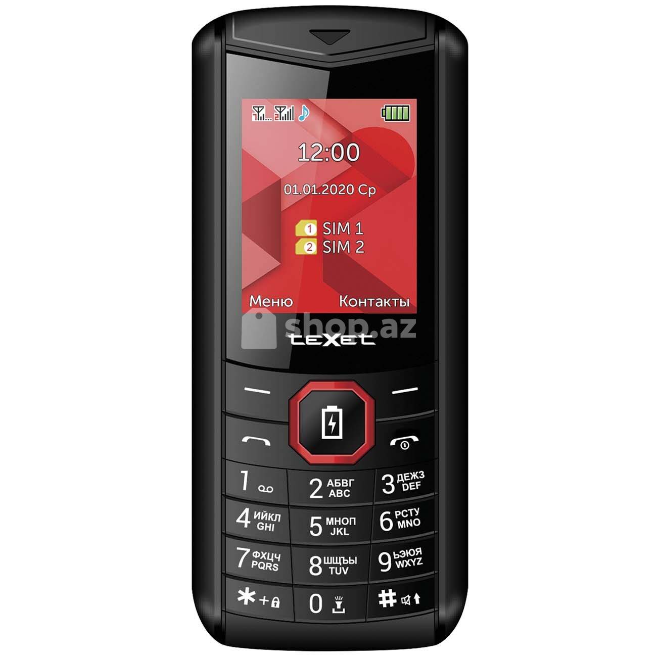 Mobil telefon TM-D206 Black-Red