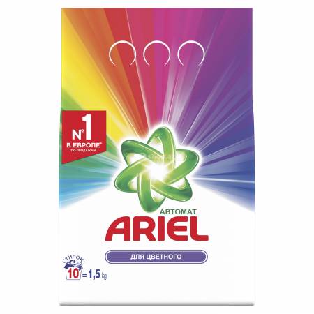 Paltar yuma üçün vasitə Ariel rəngli paltarlar üçün 1,5 kq (avtomat)
