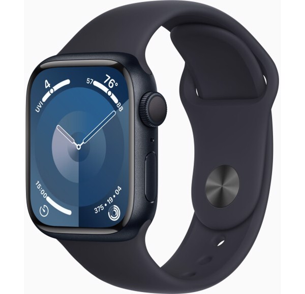 Smart saat Apple Watch Series 9 GPS 41mm Midnight Aluminium Case with Midnight Sport Band