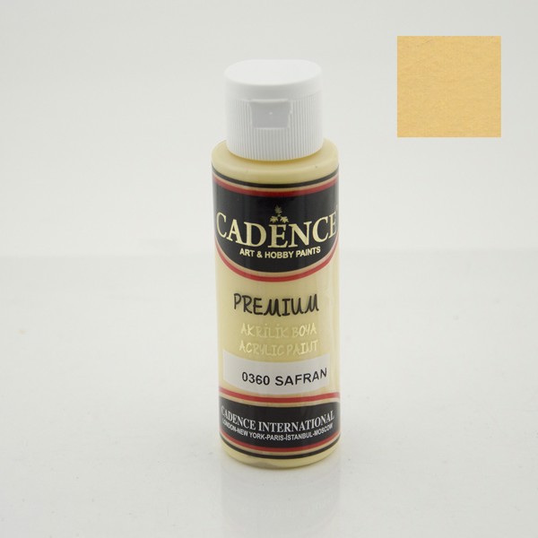 Dekorativ akril boya Cadence Premium 0360 Saffron 70 ml