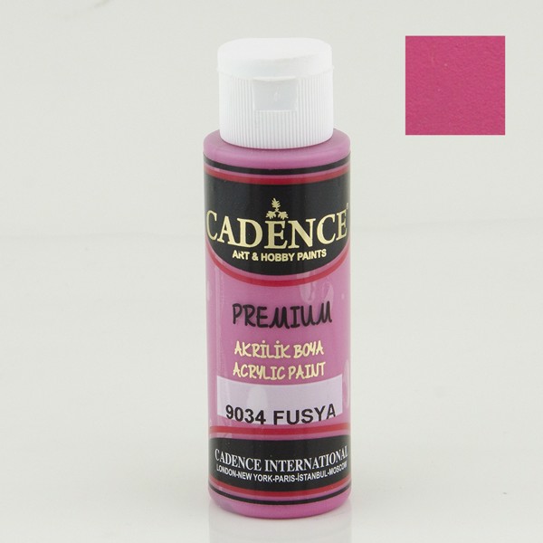 Dekorativ akril boya Cadence Premium 9034 Fuchsia 70 ml