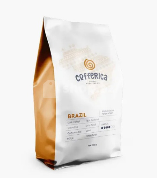 Qəhvə Cofferica Brazil Santos Dulce - Filter Roast Ground (200 q)