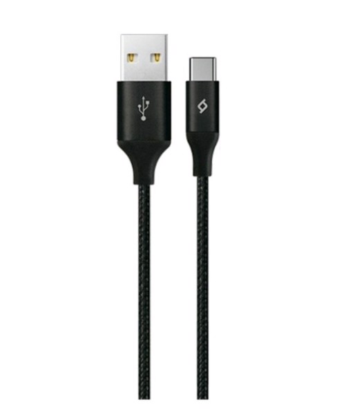 USB Type-C kabeli Ttec AlumiCable Type C Charge / Data Cable , 2.0 , XL , Black