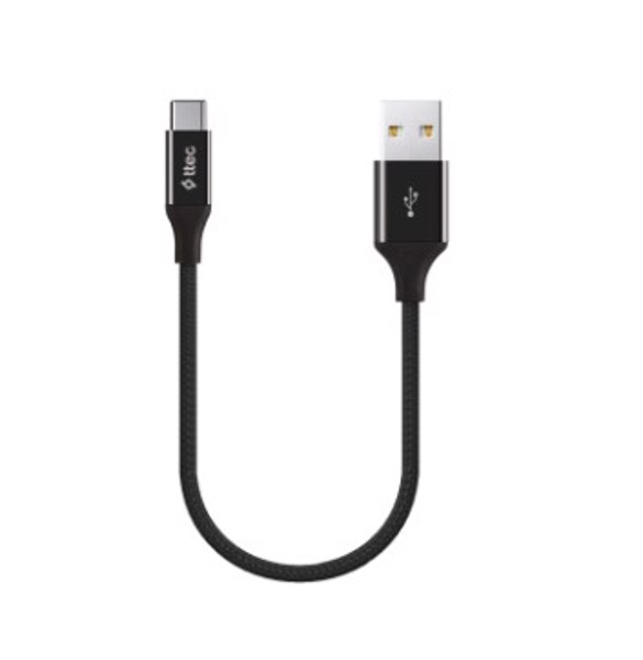 USB Type-C kabeli Ttec AlumiCable Type C Charge / Data Cable , 2.0 , Black