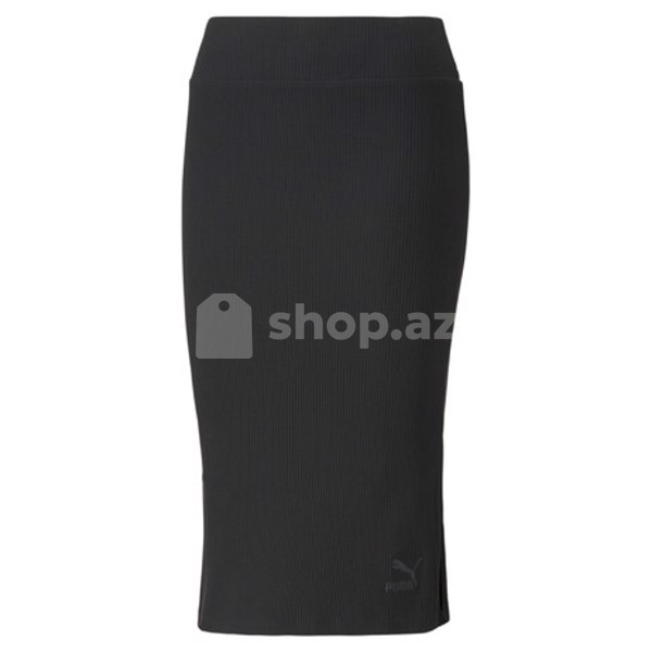 Ətək Puma Classics Ribbed Midi Skirt