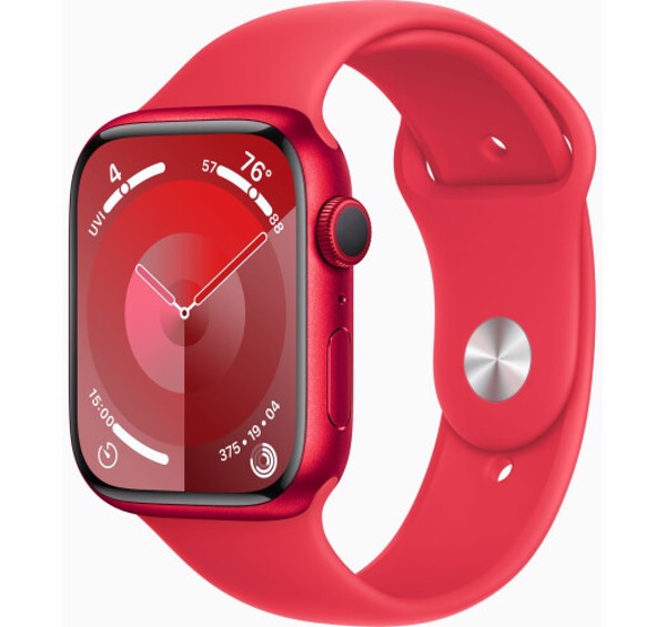 Smart saat Apple Watch Series 9 GPS, 45mm, (PRODUCT)RED, (PRODUCT)RED Sport Band