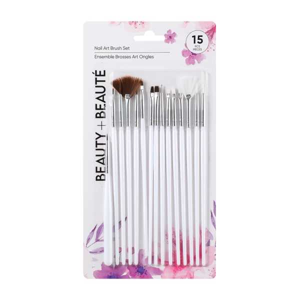 Makiyaj fırçası dəsti Miniso Flowers Series Nail Art (15 pcs)