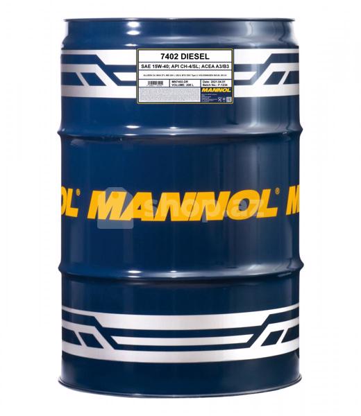 Mühərrik yağı Mannol MN DIESEL 15W-40 208 liter