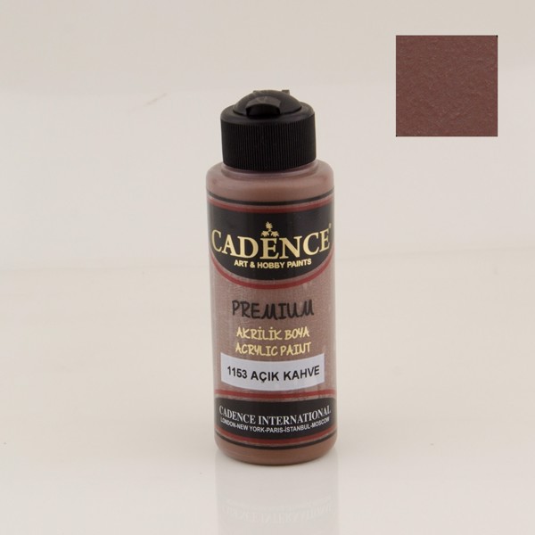 Dekorativ akril boya Cadence Premium 1153 Light Brown 120 ml