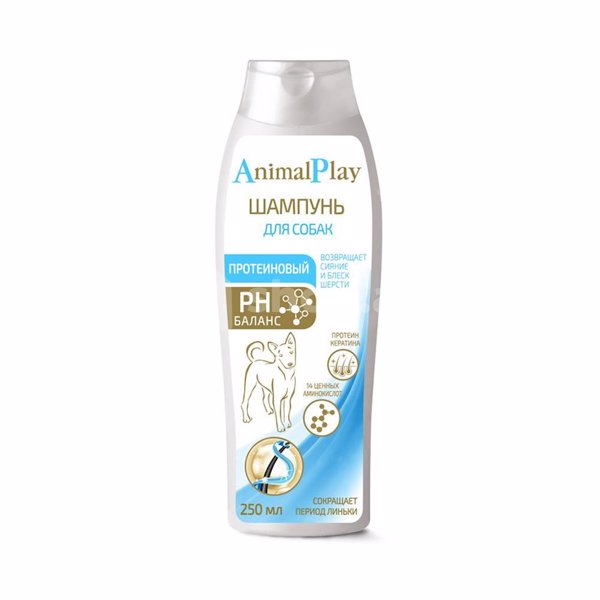 İtlər üçün şampun Animal Play Proteinli 250 ml