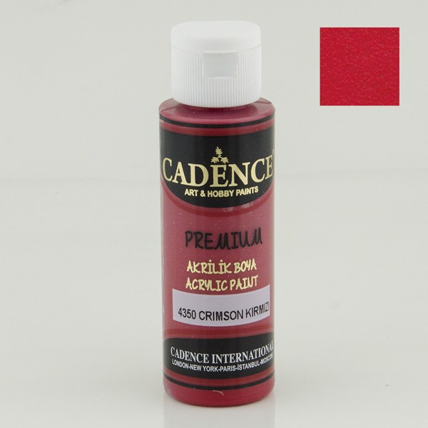 Dekorativ akril boya Cadence Premium 4350 Crimson Red 70 ml