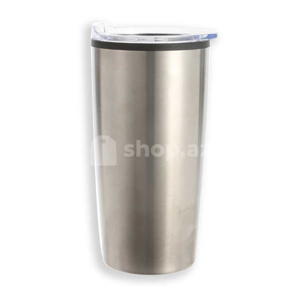 Termos Miniso Solid Color Stainless Steel Tumbler for Car (500mL, Metallic)