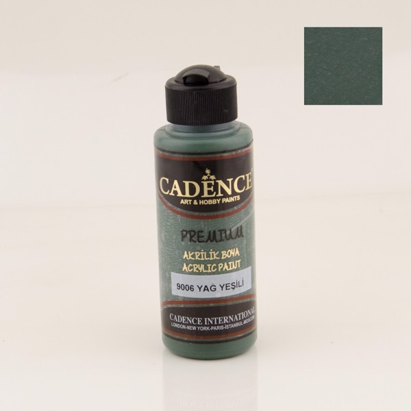 Dekorativ akril boya Cadence Premium 9006 Oil Green 120 ml