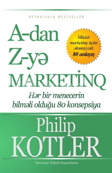 Kitab A-dan Z-yə marketinq Philip Kotler