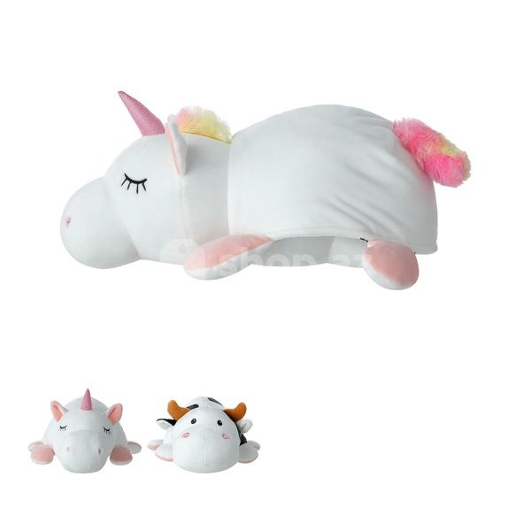Yumşaq oyuncaq Miniso 15in. Reversible Plush (Unicorn & Cow)