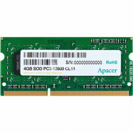 Əməliyyat yaddaşı Apacer SODIMM 4 GB PC-3 DDR3 1600 MHz for NB