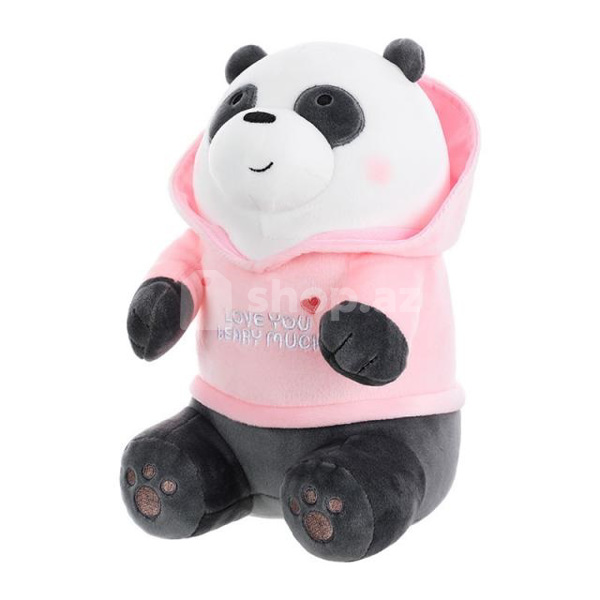 Yumşaq oyuncaq Miniso We Bare Bears Plush With Hoodie(Panda)