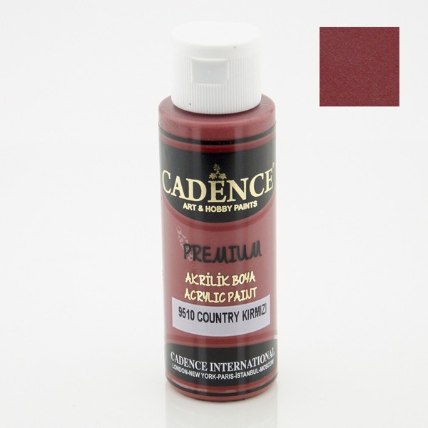 Dekorativ akril boya Cadence Premium 9510 Country Red 70 ml