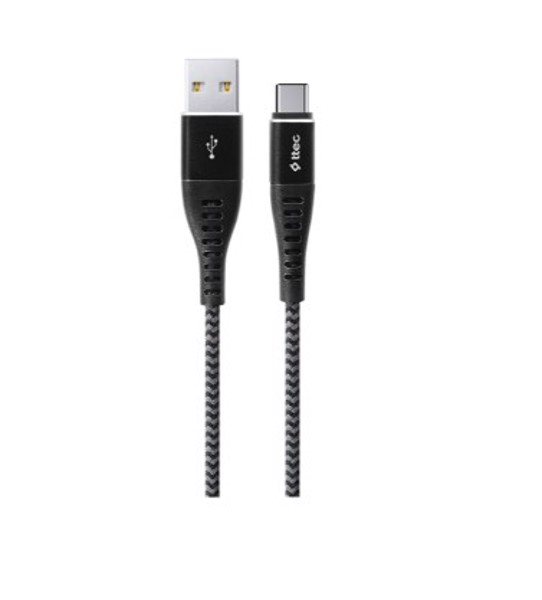 USB Type-C kabeli Ttec ExtremeCable Charge / Data Cable, Black
