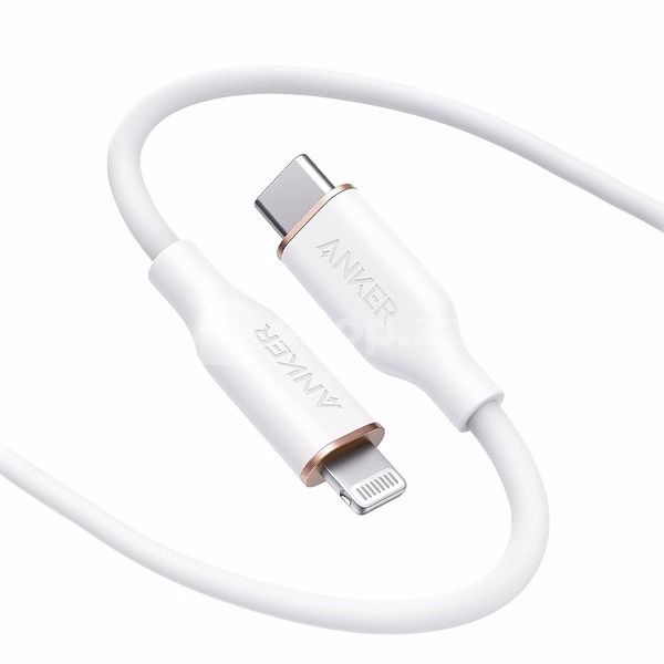 Lightning kabeli Anker r 6ft/1.8m PowerLine III Flow USB-C to Lightning Cable – White (A8663h21)