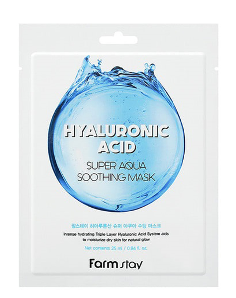 Üz üçün Maska FarmStay Hyaluronic Acid Super Aqua Soothing