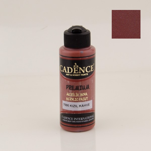 Dekorativ akril boya Cadence Premium 7590 Red Brown 120 ml