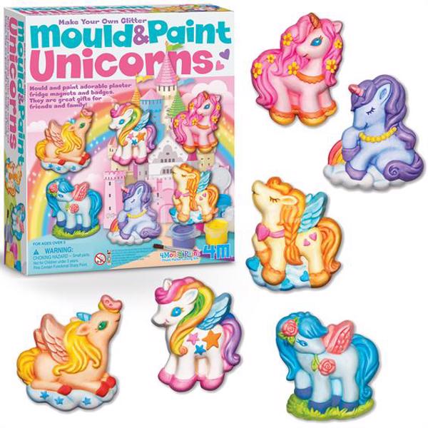 Təlim dəsti 4M  Mould & Paint Glitter Unicorns