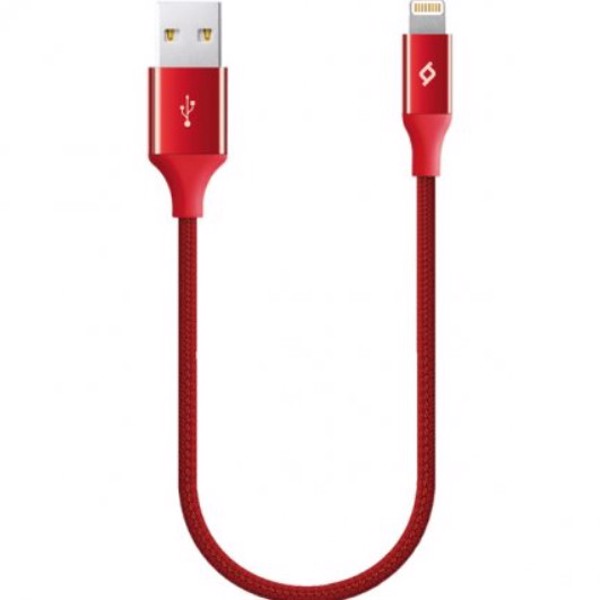 Lightning kabeli Ttec AlumiCable Ligthning USB Charge / Data Mini Cable, Red