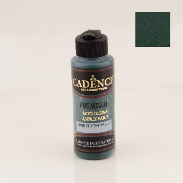 Dekorativ akril boya Cadence Premium 5100 Olive Green 120 ml