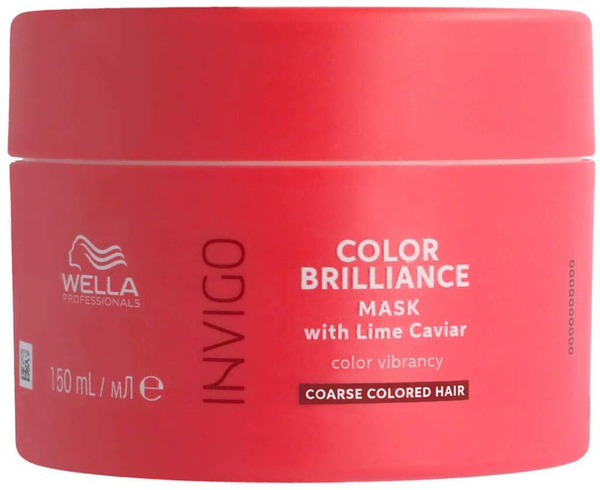 Qidalandırıcı və nəmləndirici Maska Wella Professional Invigo Color Brilliance Coarse 500 ml