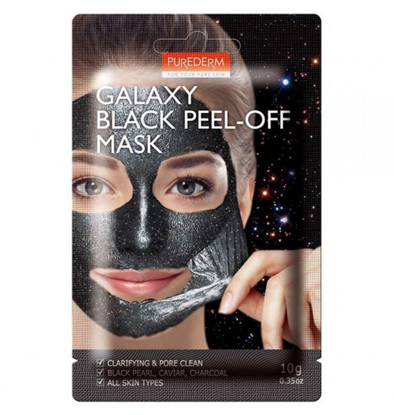 Üz üçün Maska Purederm Galaxy Black Peel-off