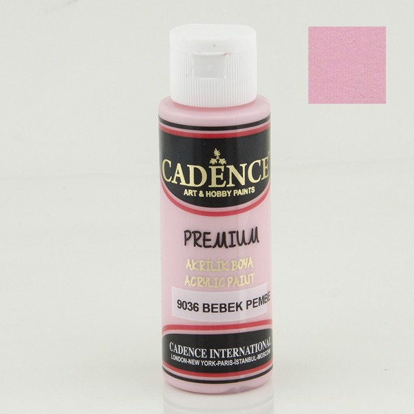 Dekorativ akril boya Cadence Premium 9036 Baby Pink 70 ml