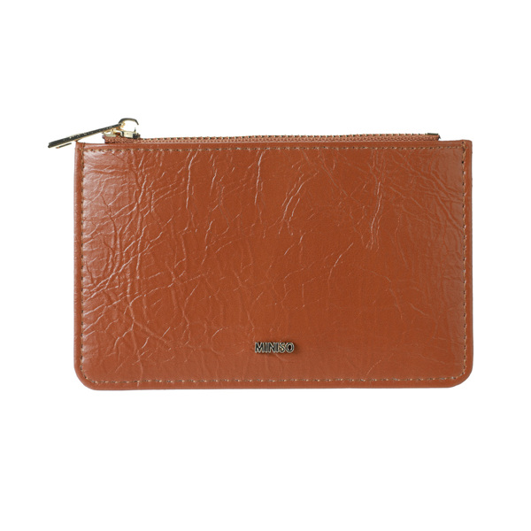 Pul kisəsi Miniso Retro Leather Zipper (Brown)