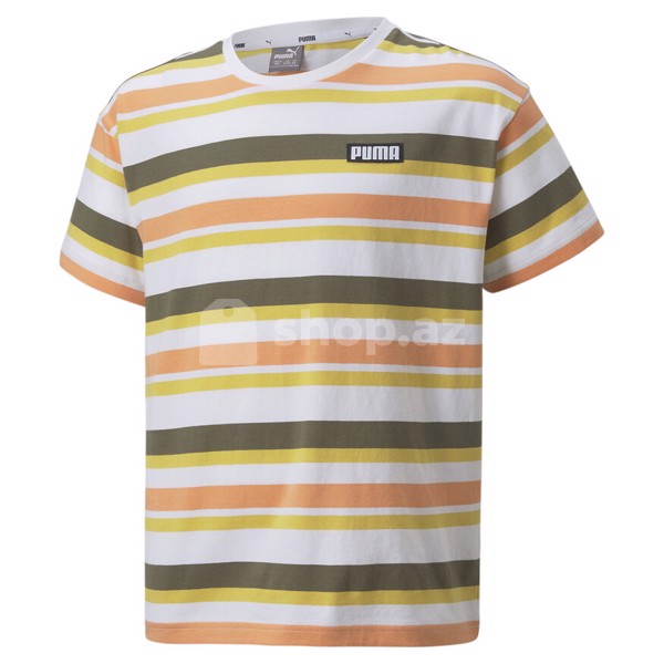 Qısaqol Köynək Puma Alpha Striped Tee B