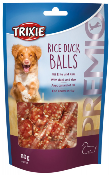 İtlər üçün ördək ətli çərəz Trixie Rice Balls 80g