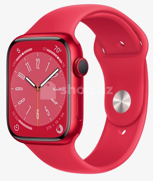 Smart saat Apple Watch Series 8 GPS, 45mm, (PRODUCT)RED, (PRODUCT)RED Sport Band, (MNP43)