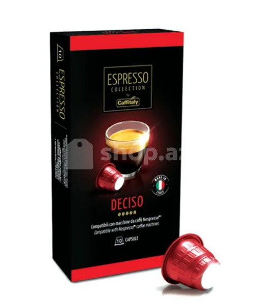 Qəhvə Caffitaly Deciso Nespresso Box 10 CPS