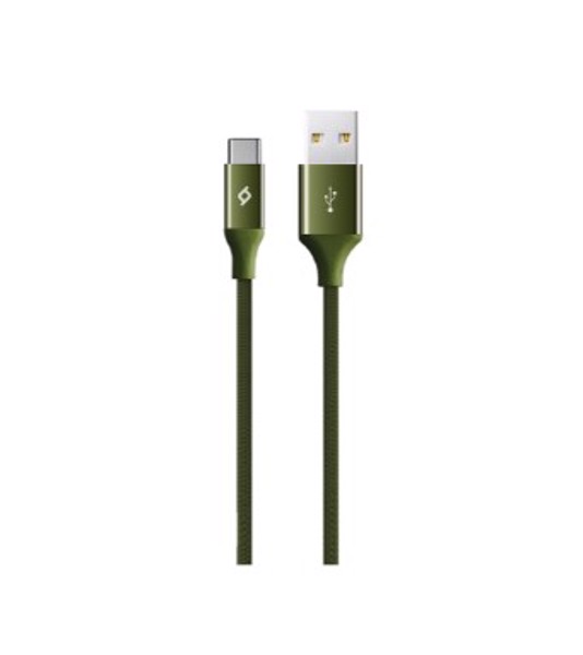 USB Type-C kabeli Ttec AlumiCable Type C Charge/Data Cable, 2.0 , Khaki