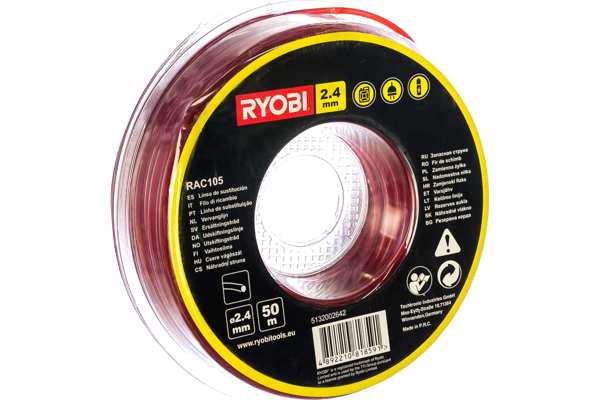 Trimmer üçün leska Ryobi RAC105, 50 m (2.4 mm)