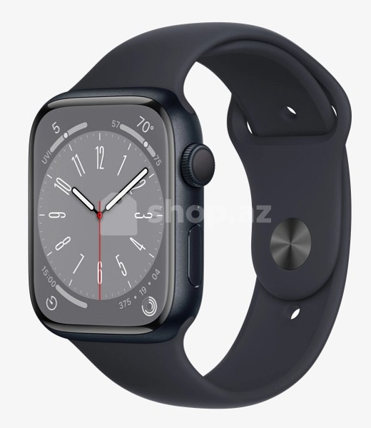 Smart saat Apple Watch Series 8 GPS, 41mm, Midnight, Midnight Sport Band, (MNP53)