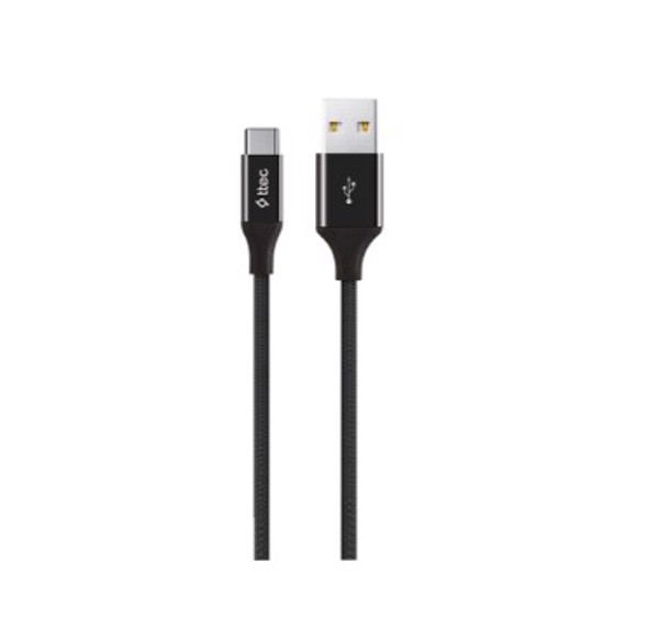 USB Type-C kabeli Ttec AlumiCable Type C Charge/Data Cable, 2.0 , Black 