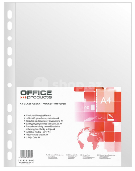 Ləvazimat üçün qovluq Office Product  40 mikron A4 (100 ədəd) Orange Peel 21141215-90