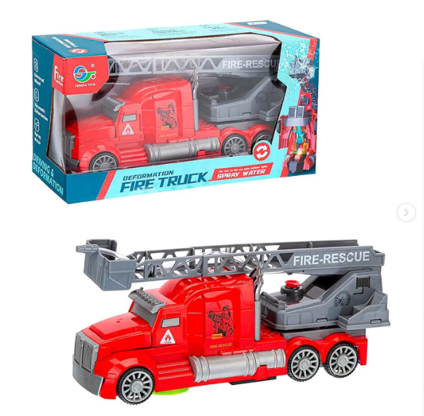 MiqMiq Toys Transformer Yanğınsöndürən Maşını Qırmızı