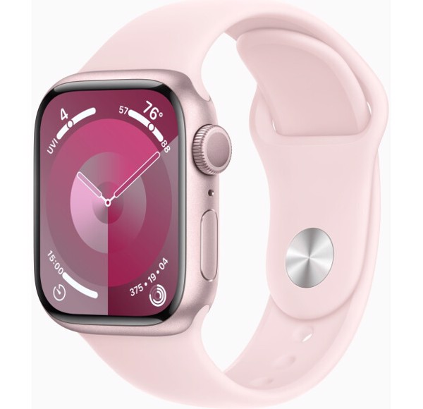 Smart saat Apple Watch Series 9 GPS 41mm Pink Aluminium Case with Light Pink Sport Band