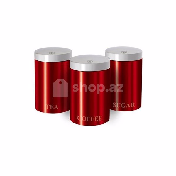 Ədviyyat qabı dəsti Berlinger Haus BH1343 Metallic Red