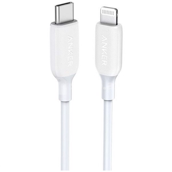 USB Type-C to Lightning  kabeli Anker  PowerLine III 0.9 m White