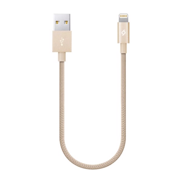 Lightning kabeli Ttec AlumiCable Ligthning USB Charge / Data Mini Cable, Gold