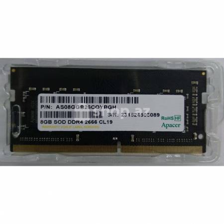 Əməliyyat yaddaşı Apacer SODIMM 8 GB PC-4 DDR4 2666 MHz