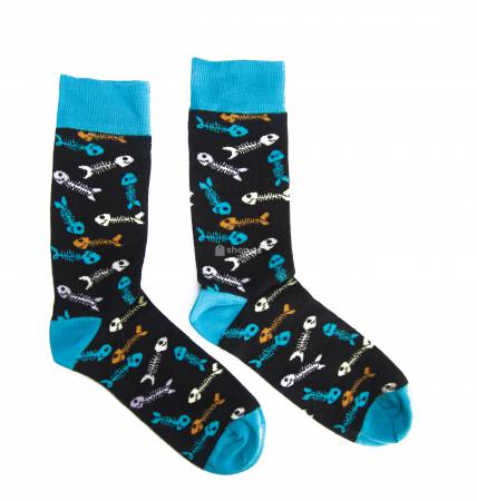 Kişi corabı Funny Socks Balıq sümüyü