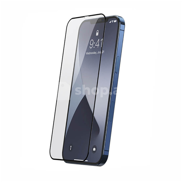 Qoruyucu şüşə Baseus Full-screen Tempered Glass 0.25mm Black for iPhone 12 mini